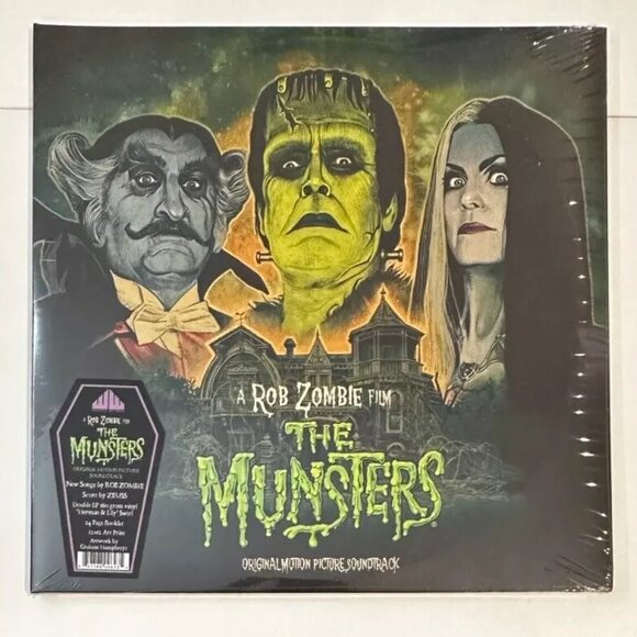 Rob Zombie The Munsters Soundtrack 2-LP ~ Ltd Ed 180g Color + Art Print ~Sealed! - Picture 4 of 5